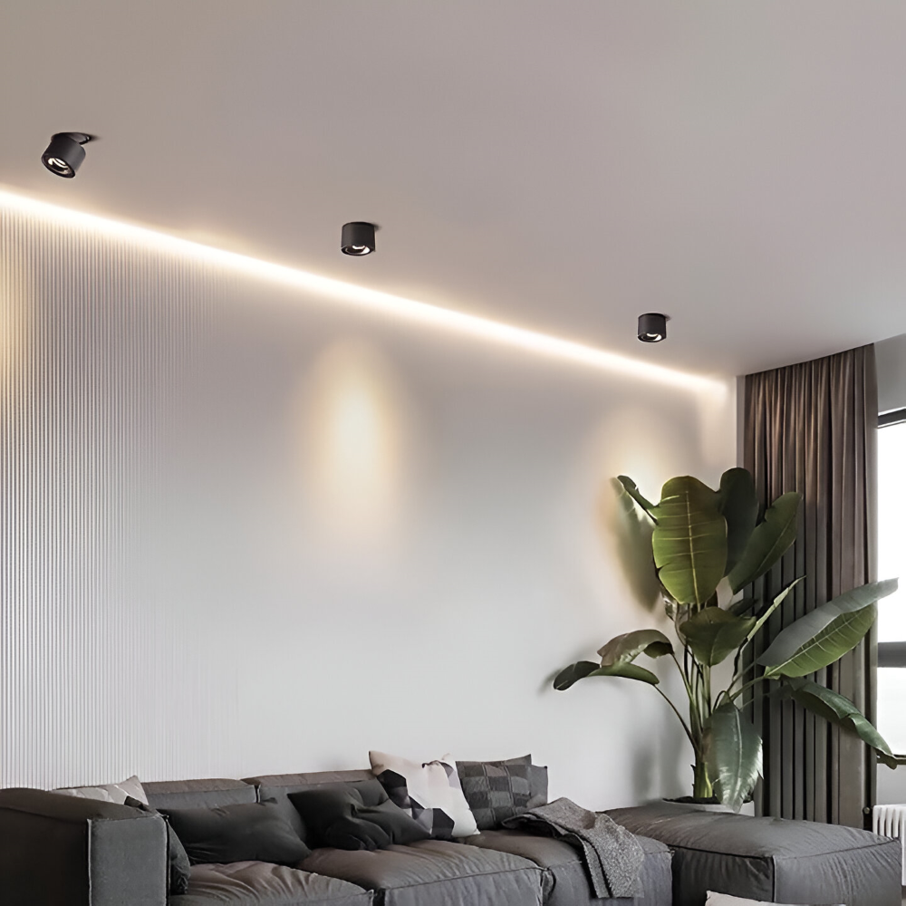 Justerbar LED downlight i aluminium – moderne loftbelysning
