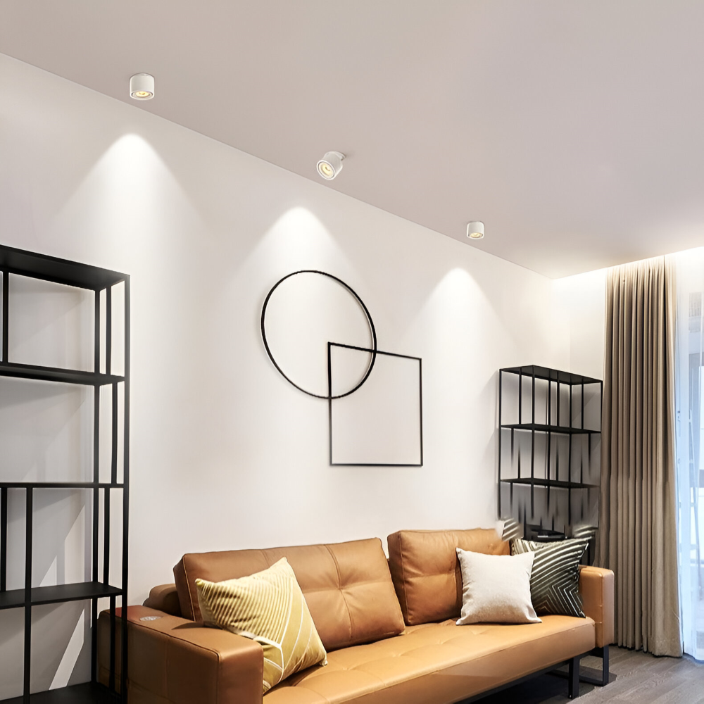 Justerbar LED downlight i aluminium – moderne loftbelysning