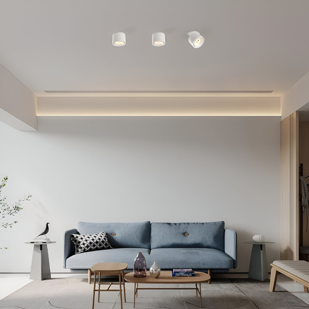Justerbar LED downlight i aluminium – moderne loftbelysning