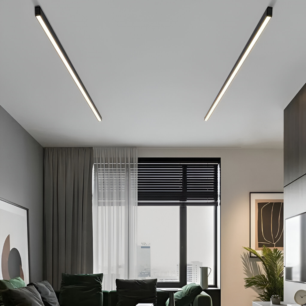 LineaLux Loftlampe – Moderne Lineær LED Loftlampe med Justerbart Lys