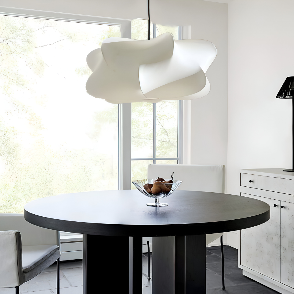 Japansk pendellampe i kokonstil – Wabi Sabi loftlampe