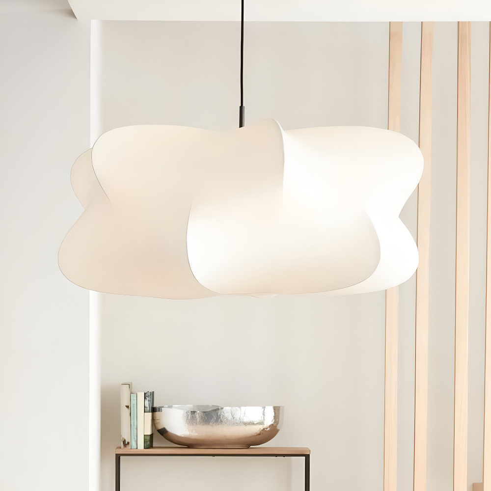 Japansk pendellampe i kokonstil – Wabi Sabi loftlampe
