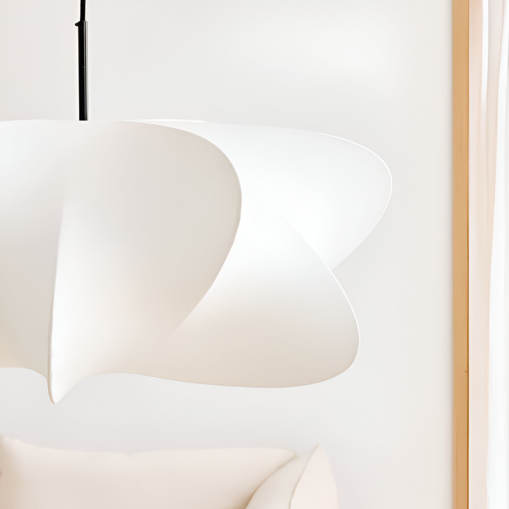Japansk pendellampe i kokonstil – Wabi Sabi loftlampe