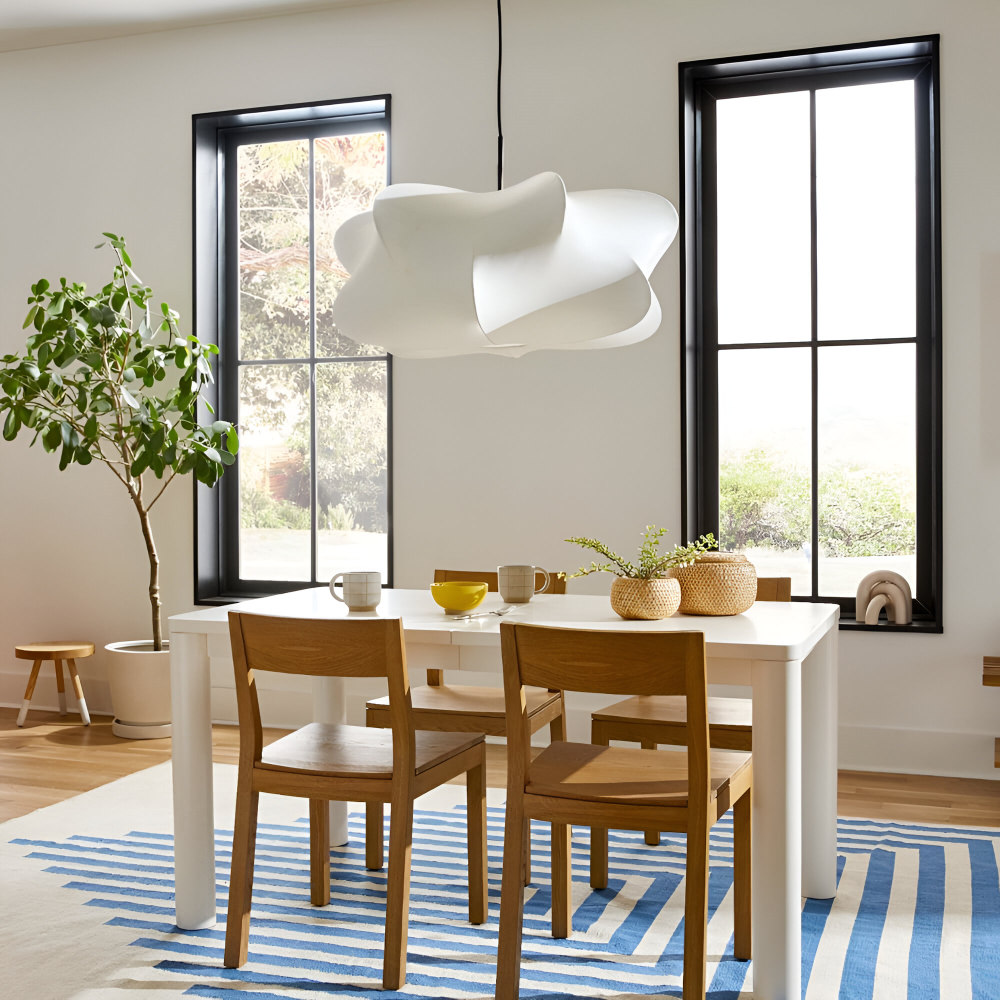 Japansk pendellampe i kokonstil – Wabi Sabi loftlampe