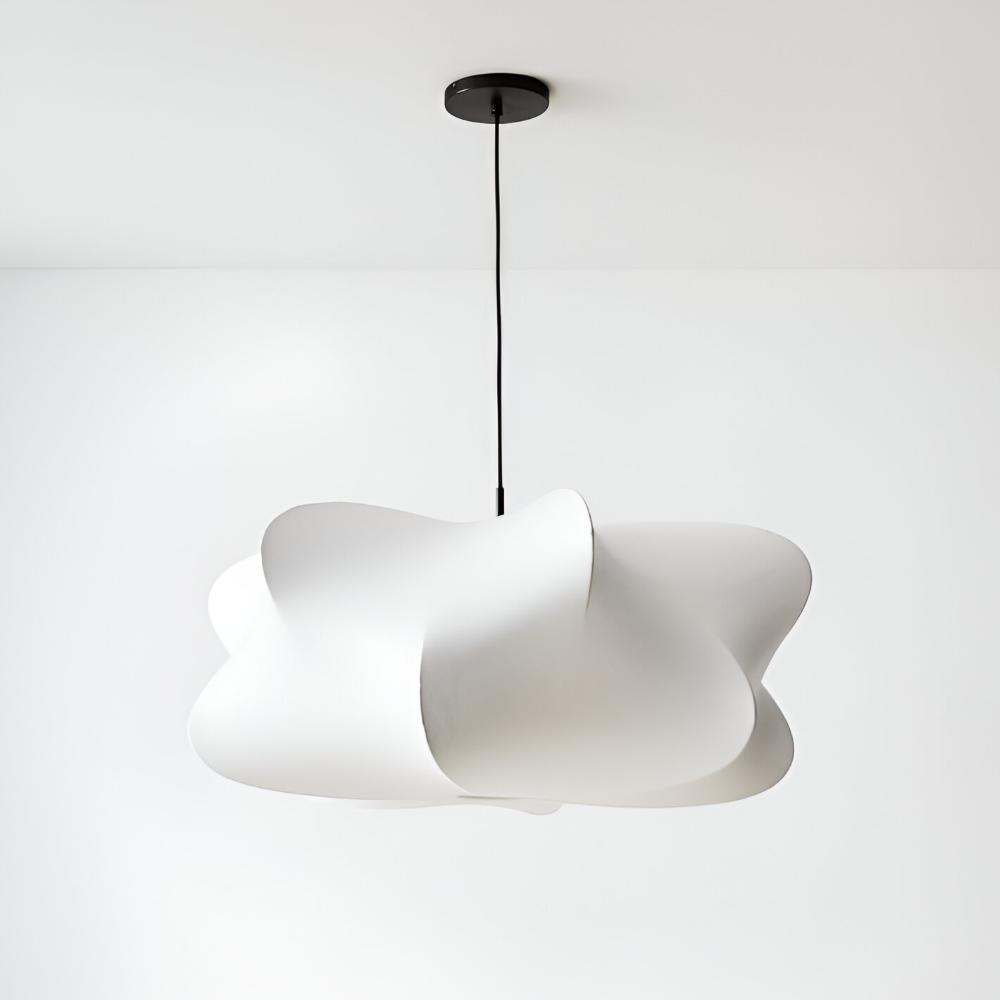 Japansk pendellampe i kokonstil – Wabi Sabi loftlampe