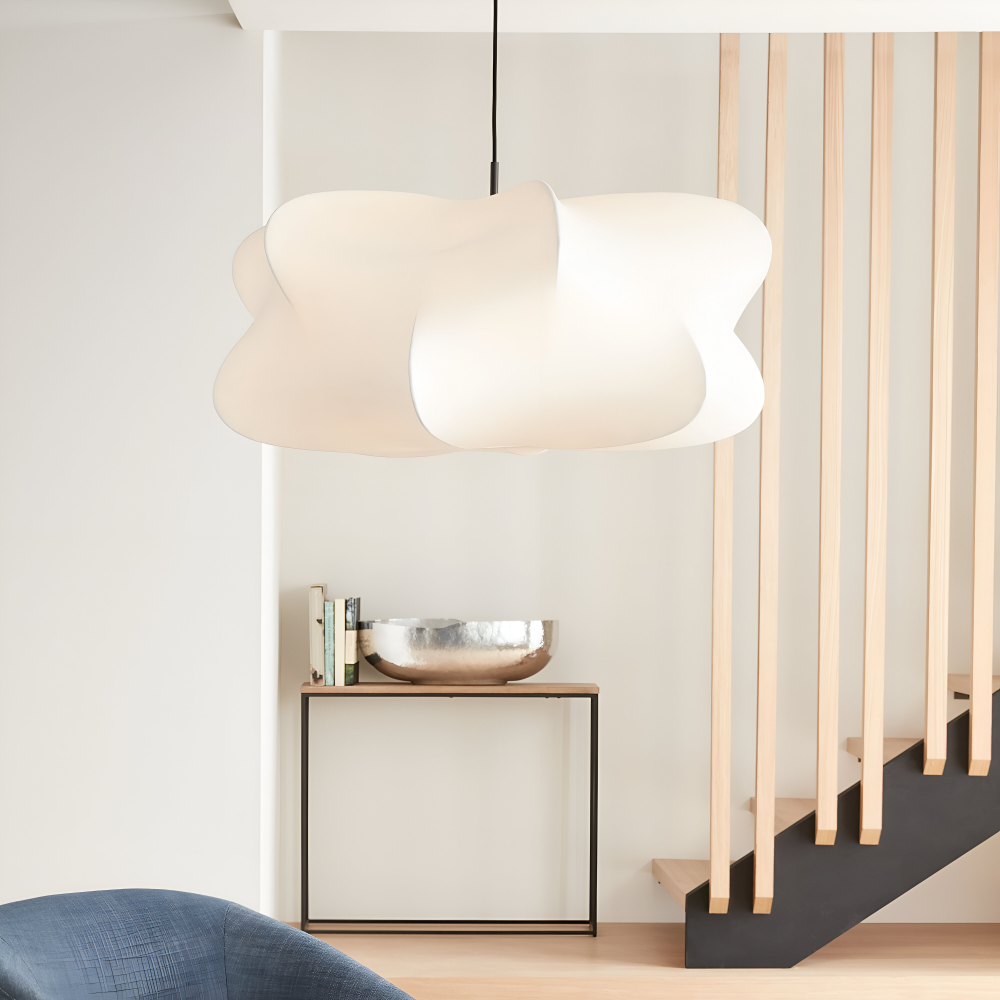 Japansk pendellampe i kokonstil – Wabi Sabi loftlampe