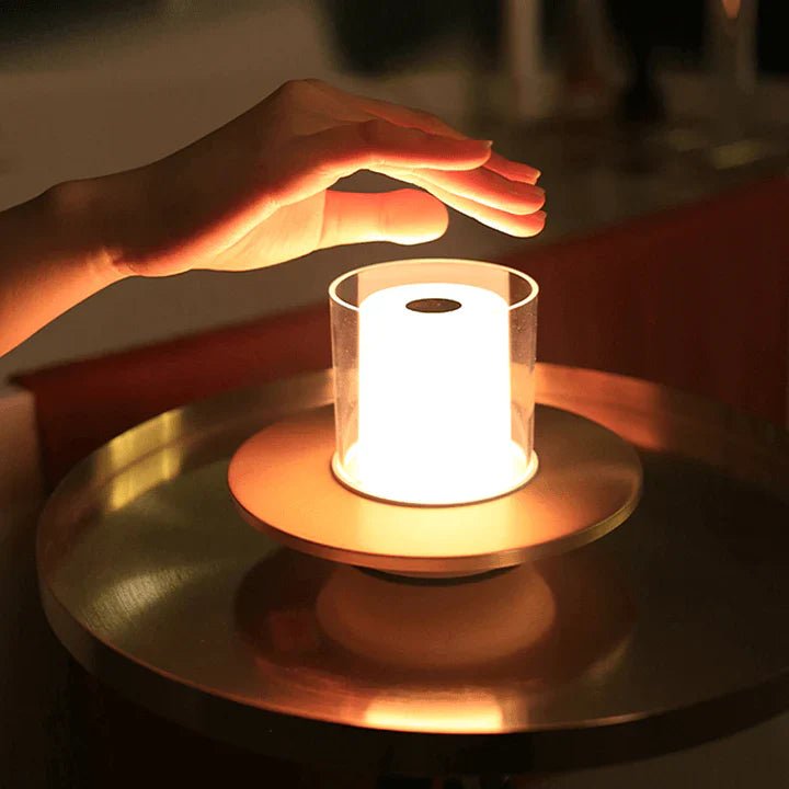 LED stearinlys lampe varm hvid – sikker dekorationslampe USB
