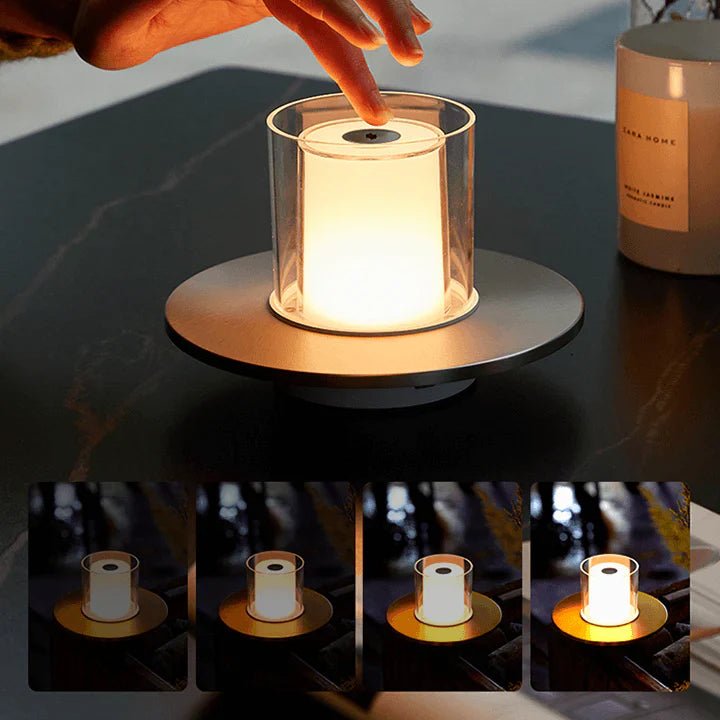LED stearinlys lampe varm hvid – sikker dekorationslampe USB