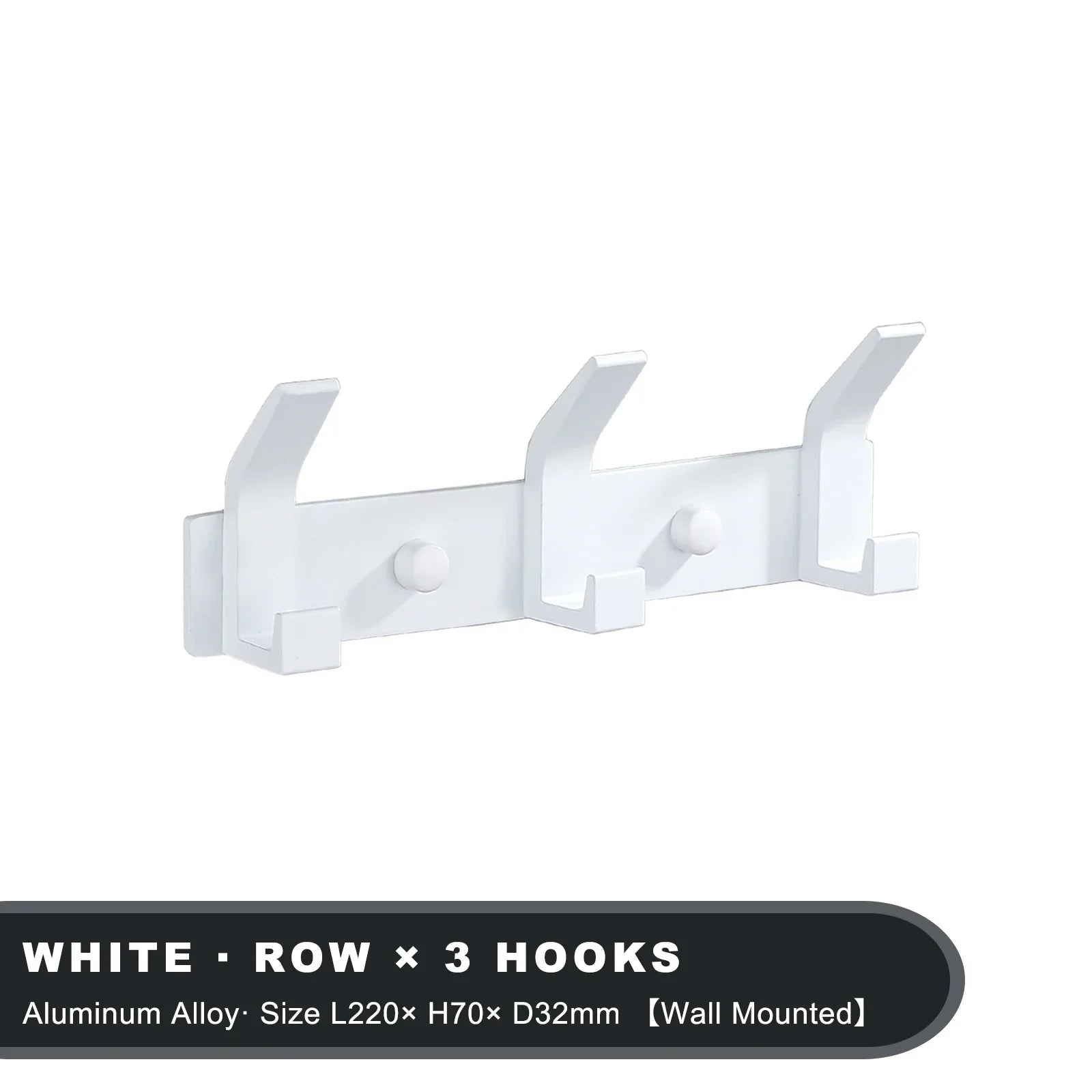 Aluro – Sort Vægkrog i Aluminium