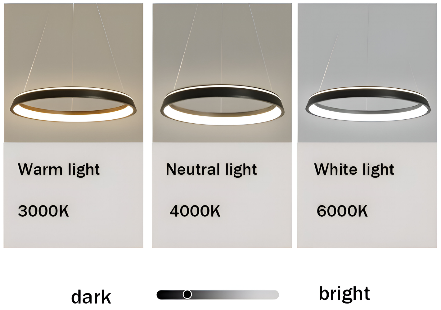CircuGlow Pendel – Minimalistisk Rund LED Pendellampe i Sort & Hvid
