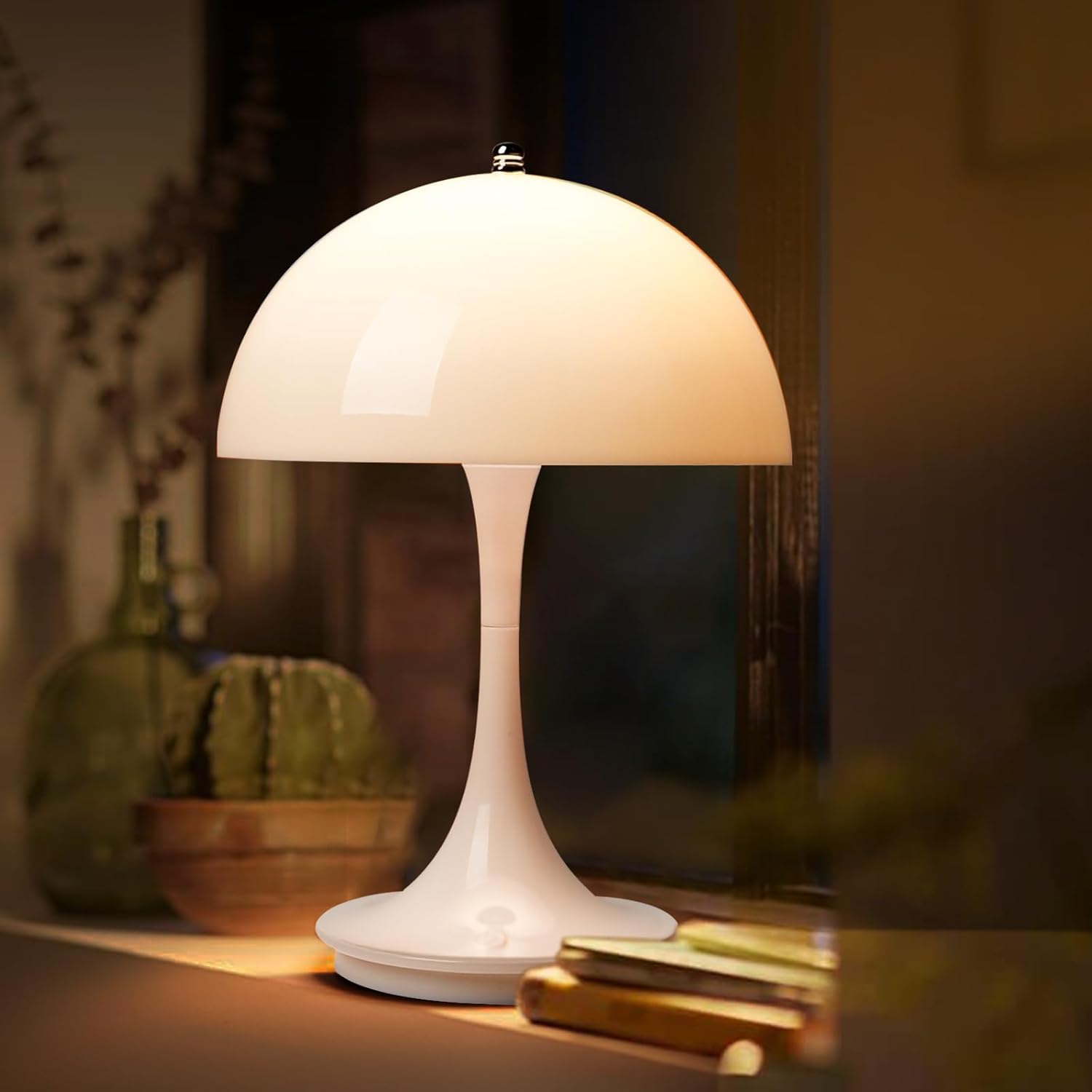 Trådløs svampeformet LED-bordlampe med touch