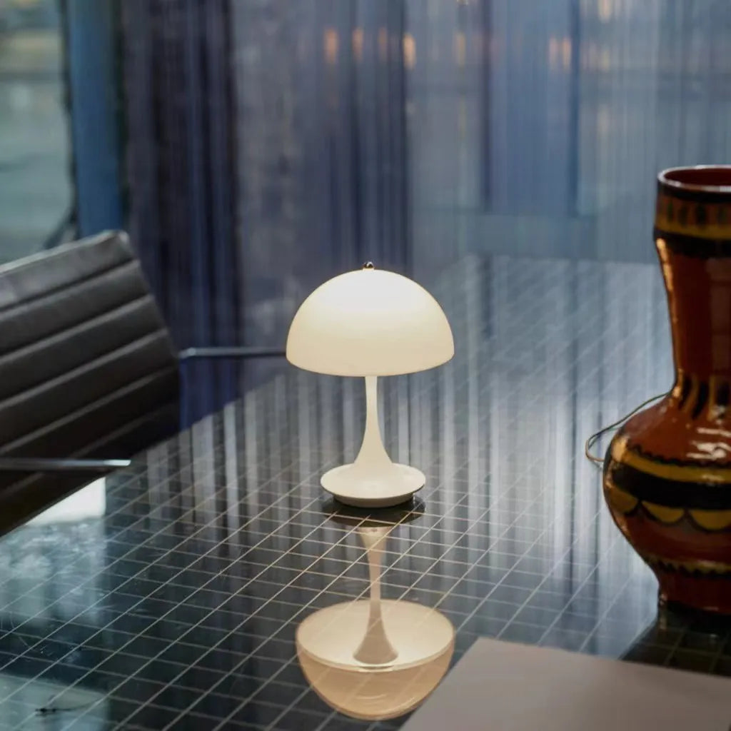Trådløs svampeformet LED-bordlampe med touch