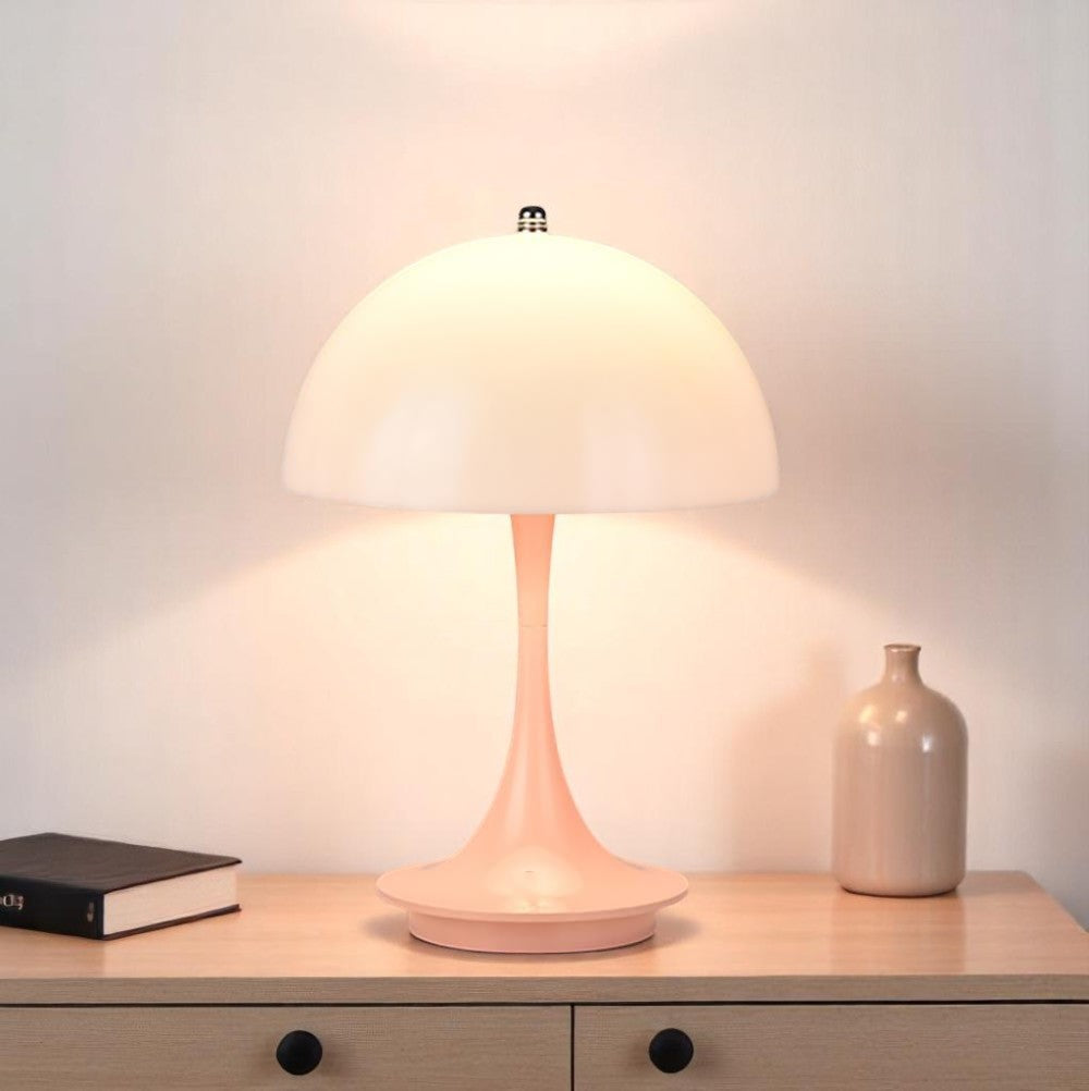 Trådløs svampeformet LED-bordlampe med touch