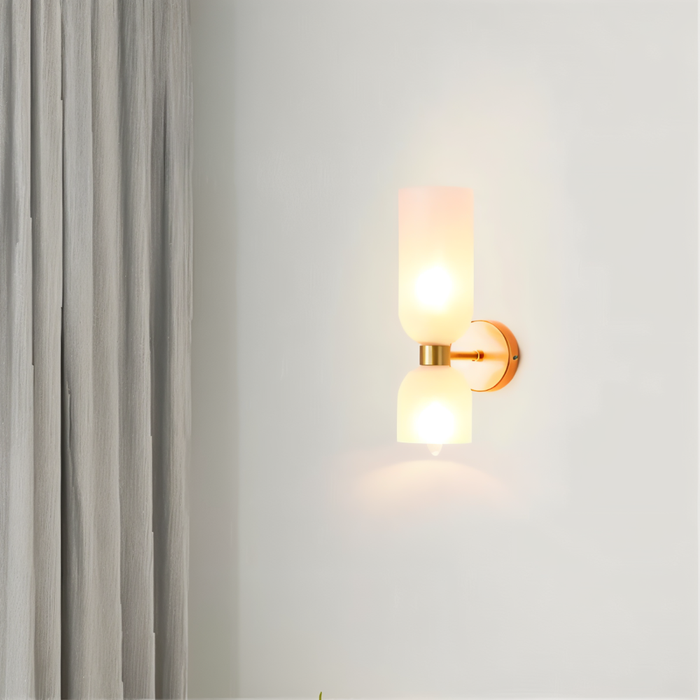 CapsuleLume Væglampe – Moderne Glas Væglampe med Up & Down LED Belysning