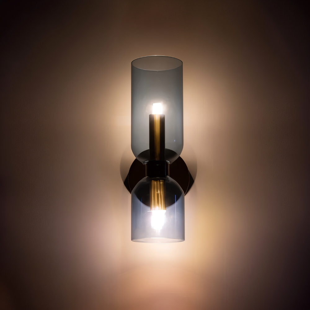CapsuleLume Væglampe – Moderne Glas Væglampe med Up & Down LED Belysning