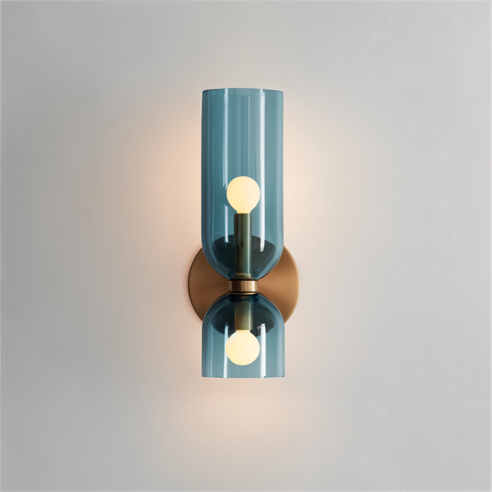 CapsuleLume Væglampe – Moderne Glas Væglampe med Up & Down LED Belysning