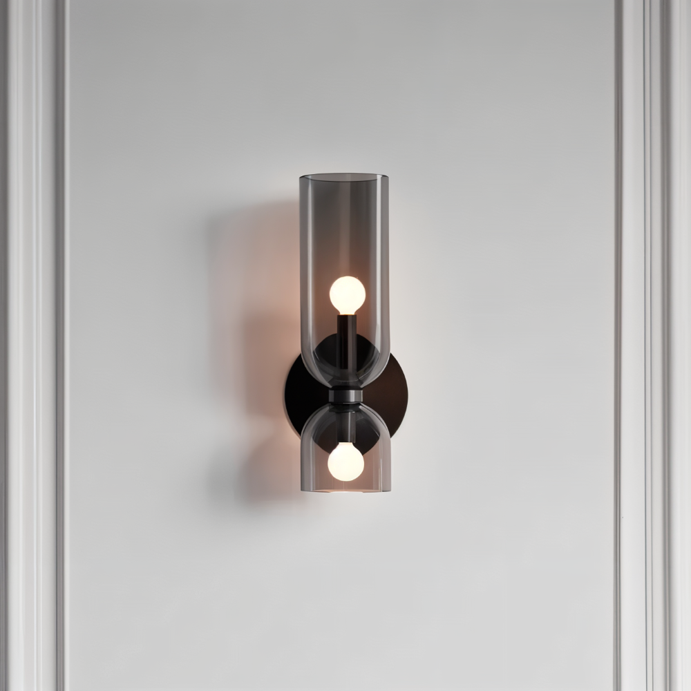 CapsuleLume Væglampe – Moderne Glas Væglampe med Up & Down LED Belysning