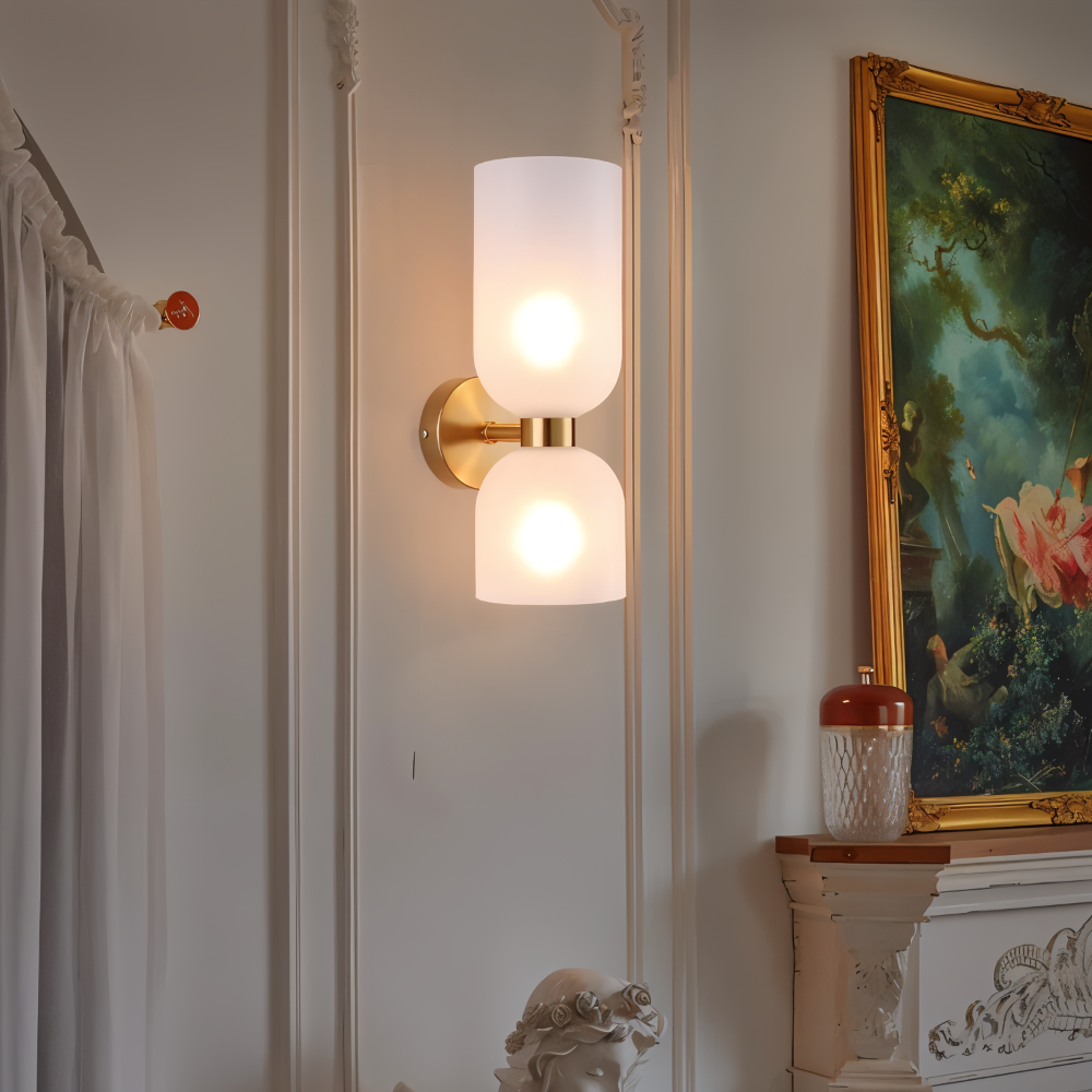 CapsuleLume Væglampe – Moderne Glas Væglampe med Up & Down LED Belysning