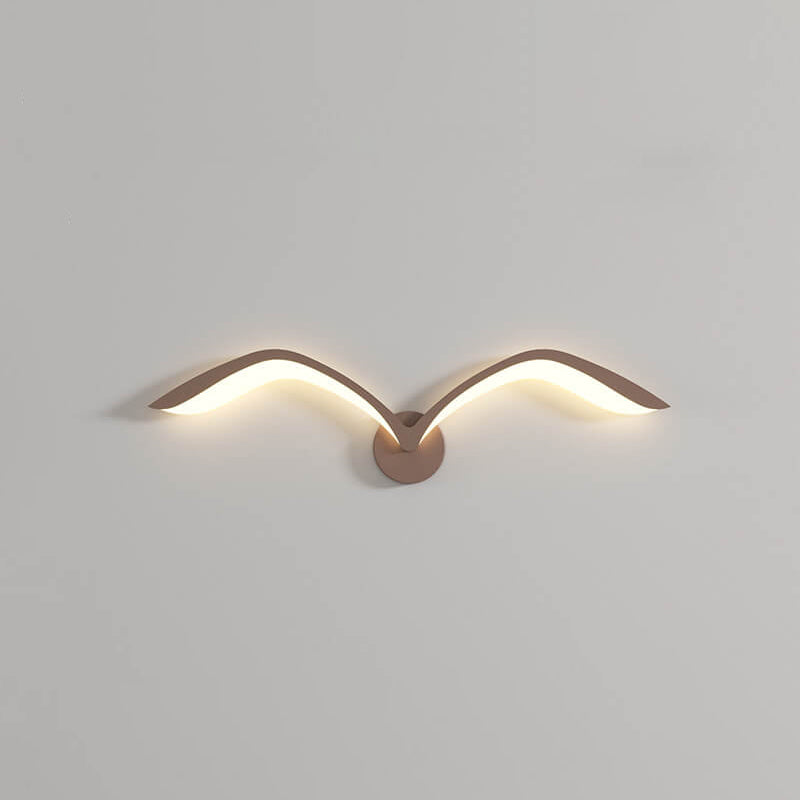 Moderne LED-væglampe med bølget design