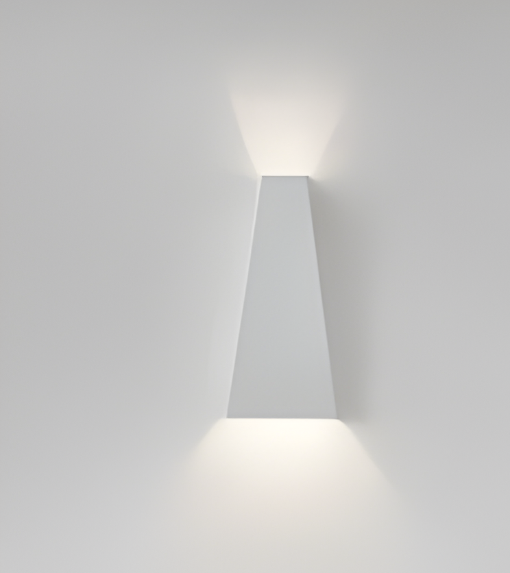 Lumetra Væglampe – Trapezformet LED Væglampe i Aluminium med Op & Ned Lys