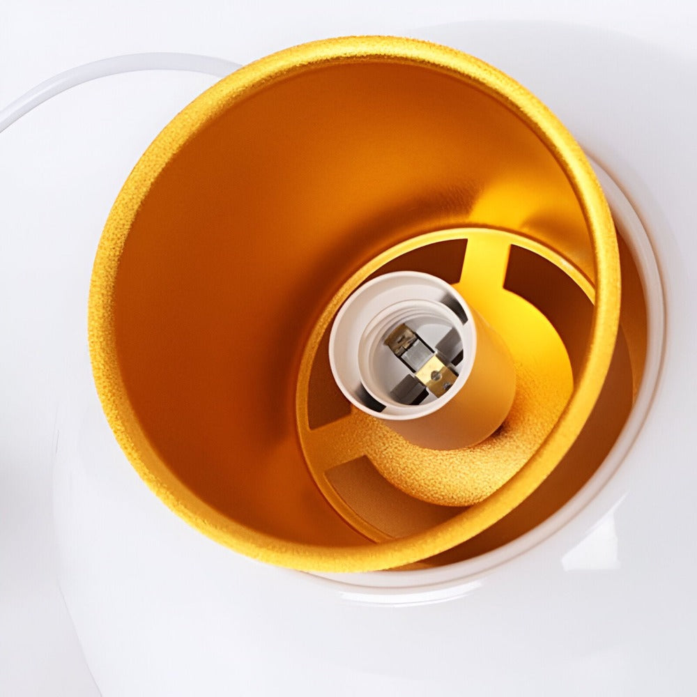 Pendellampe i sort og hvid metal – moderne loftlampe i kunstnerisk design
