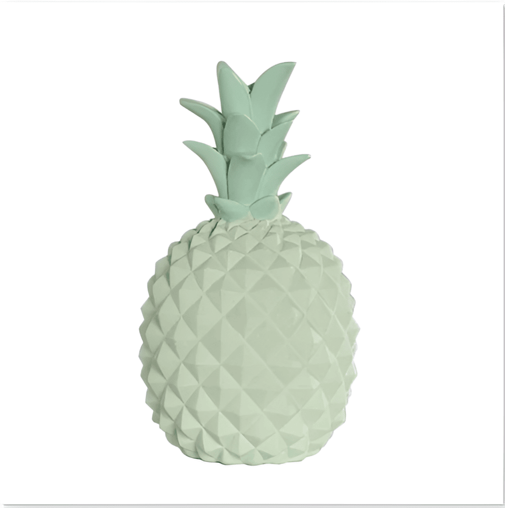Ananas sparebøsse i resin – dekorativ og elegant opbevaring