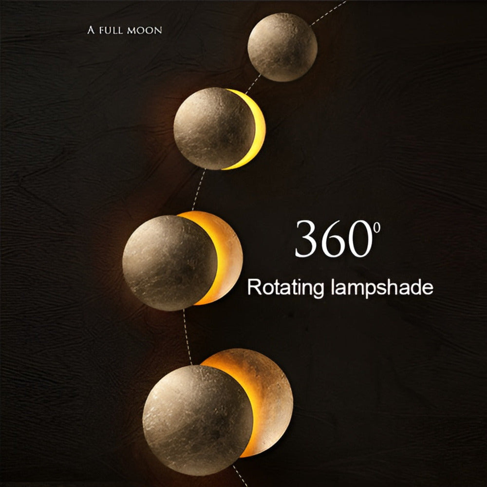 Celestira – 360° Roterbar LED Væglampe med Himmelsk Design