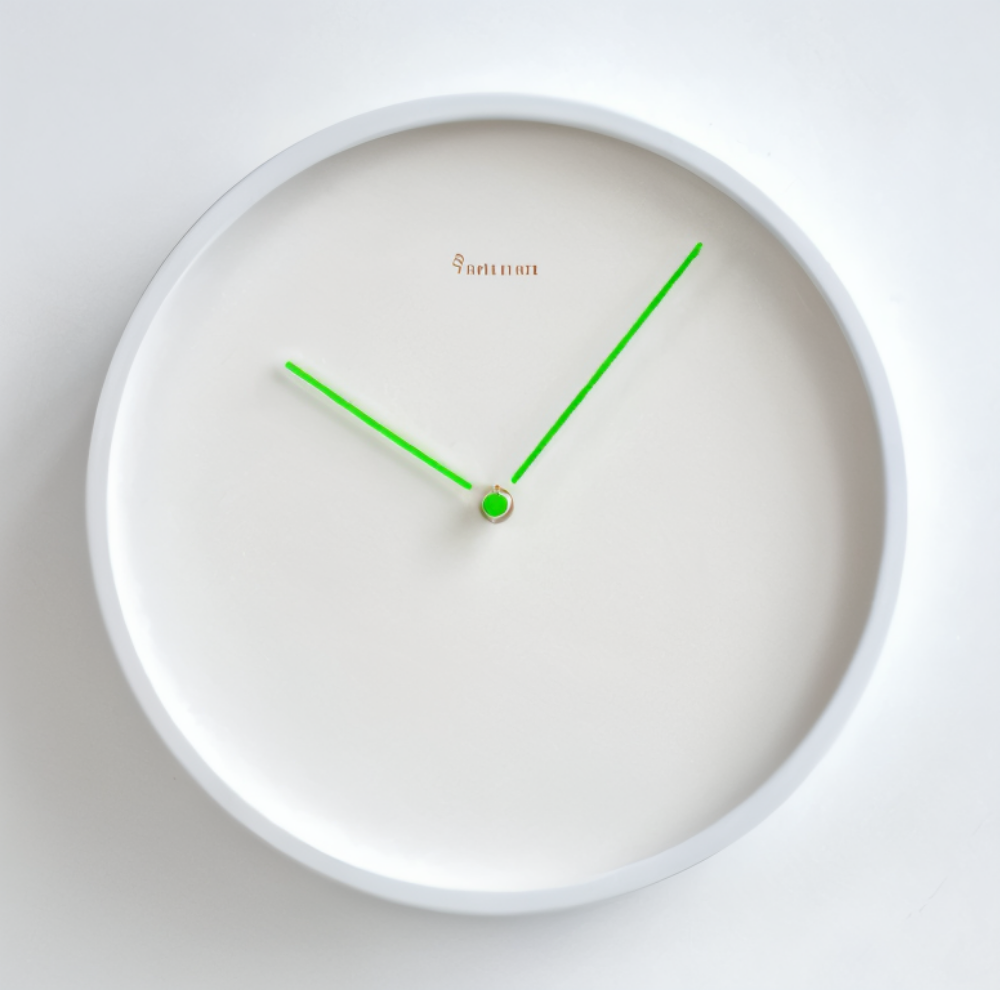 Chronelle – Elegant Hvid Metal Vægur i Moderne Minimalisme