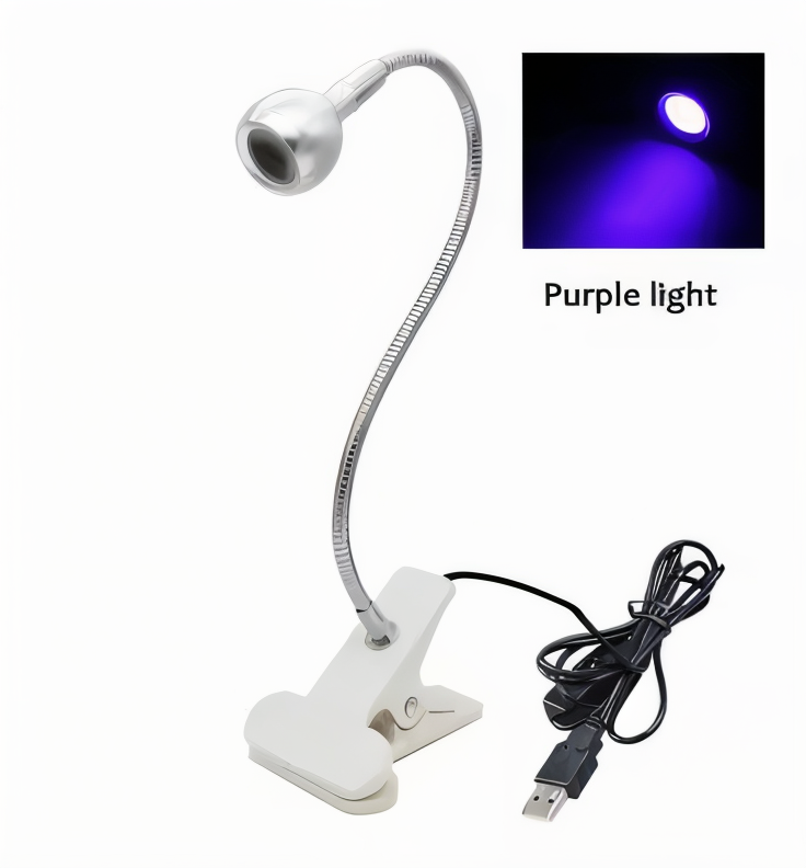 Skrivebordslampe med klemme – fleksibel LED lampe 360° USB