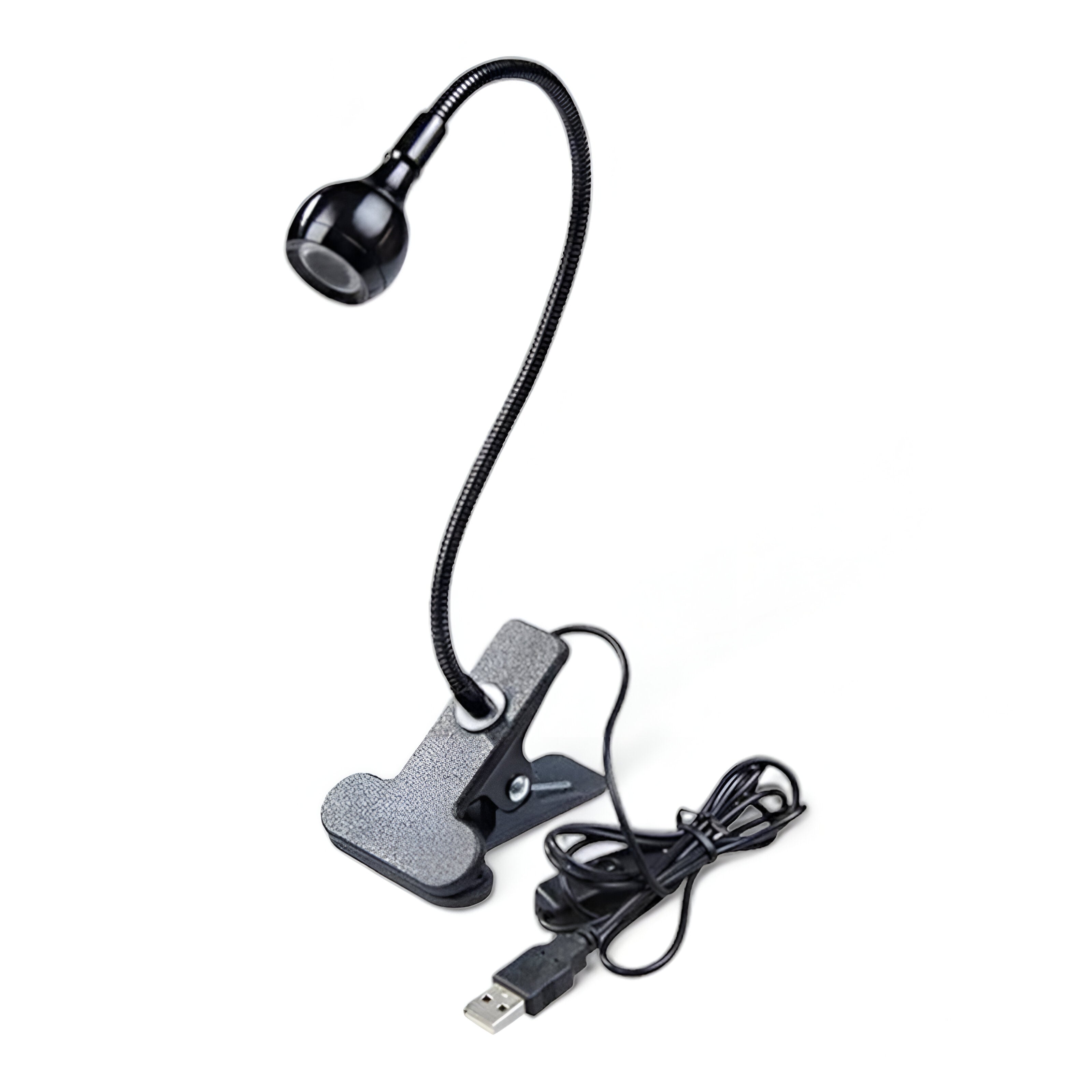 Skrivebordslampe med klemme – fleksibel LED lampe 360° USB