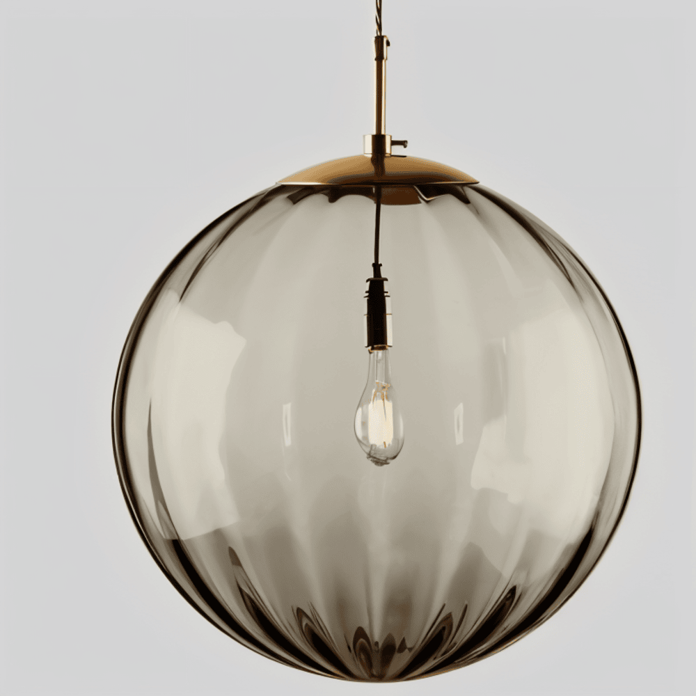 Glasora – Nordisk Pendellampe med Farvede Glasglober