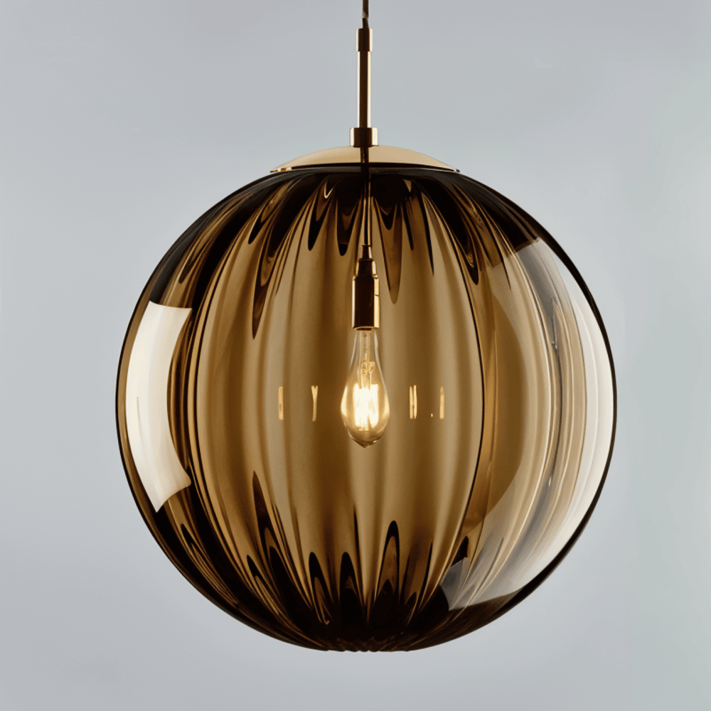 Glasora – Nordisk Pendellampe med Farvede Glasglober