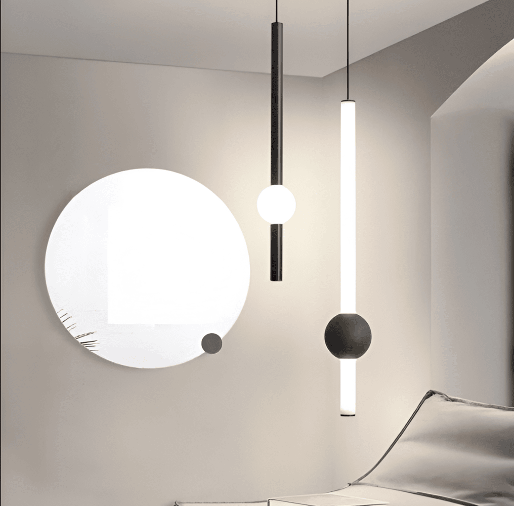 Lineær geometrisk LED-pendellampe