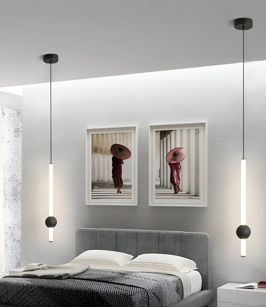 Lineær geometrisk LED-pendellampe