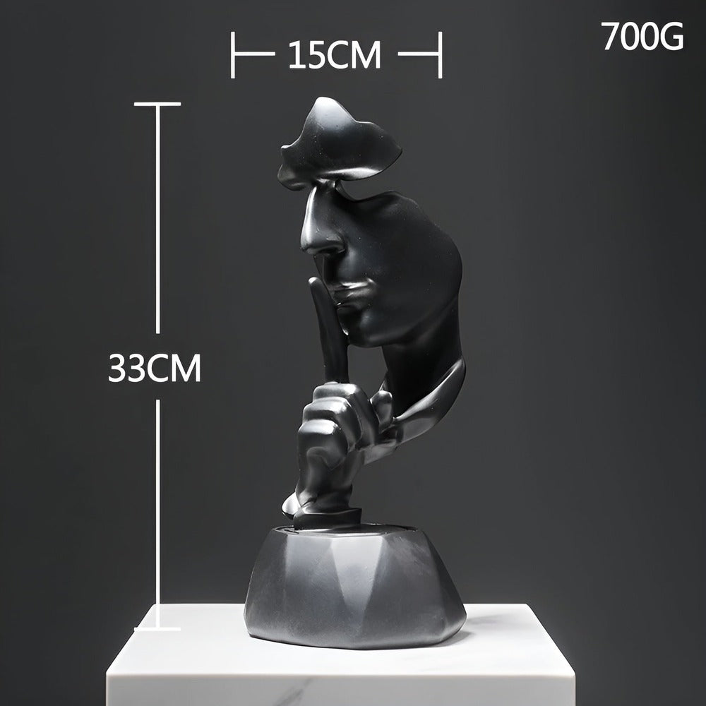 Abstrakt ansigtsskulptur i moderne design – kreativ dekoration