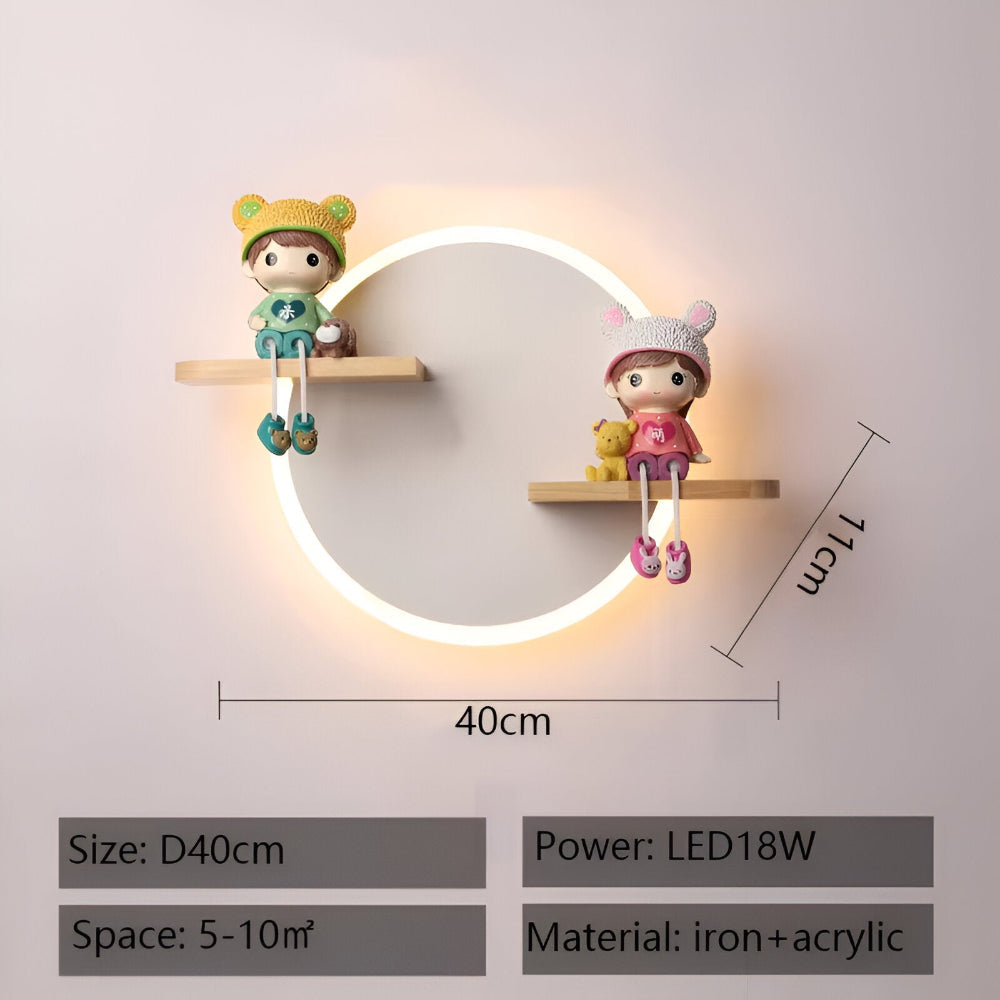 DreamiLume Væglampe – Legende LED Børnelampe i Farverigt Design