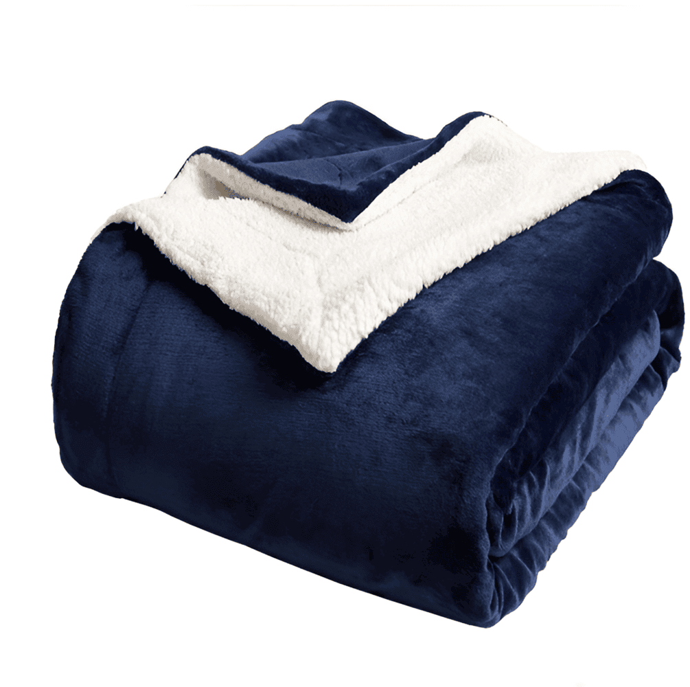 Sherpa fleece tæppe dobbelt – tykt, blødt og ekstra varmt plaid