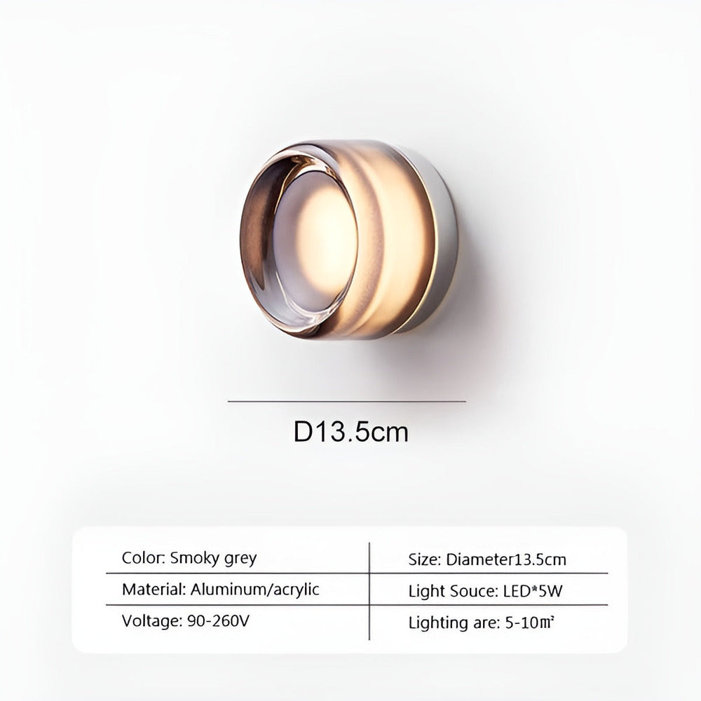 Geliora – Elegant Nordisk Væglampe i Glas med LED-lys