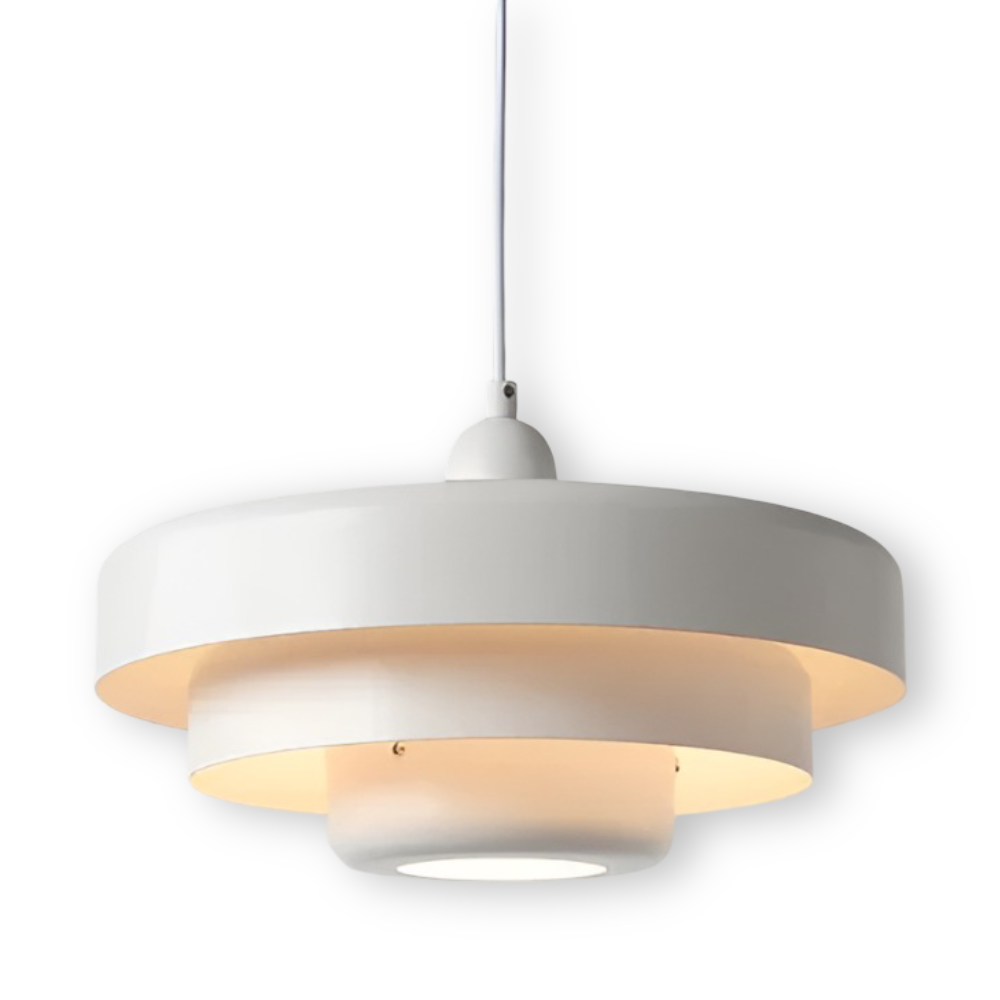 Ambera Pendel – Orange Vintage Pendellampe i Skandinavisk Design