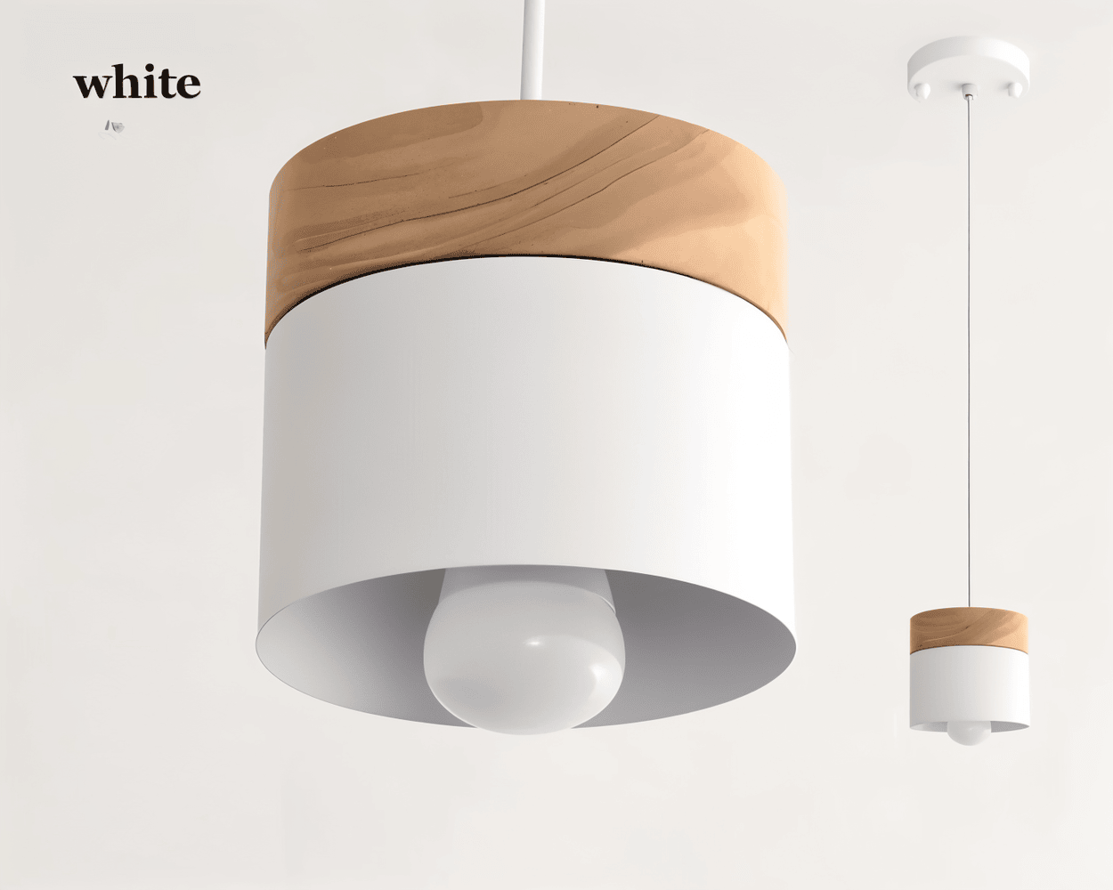 NordicaTube – Pendellampa i Metall och Trä med Modern Cylinderdesign