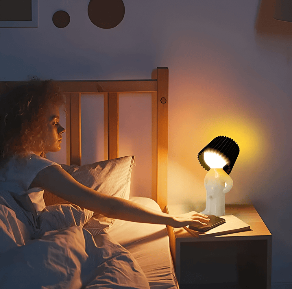 LED bordlampe med figurdesign – kreativ og hyggelig belysning