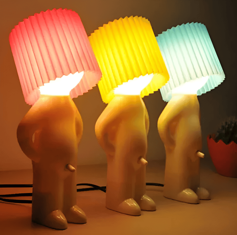 LED bordlampe med figurdesign – kreativ og hyggelig belysning