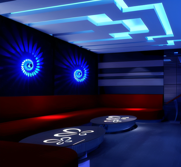 Cylindrisk LED væglampe med spiraleffekt – moderne designlampe