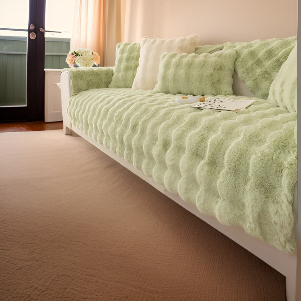 Blødt plys sofaovertræk – kæledyrsvenlig beskyttelse og komfort