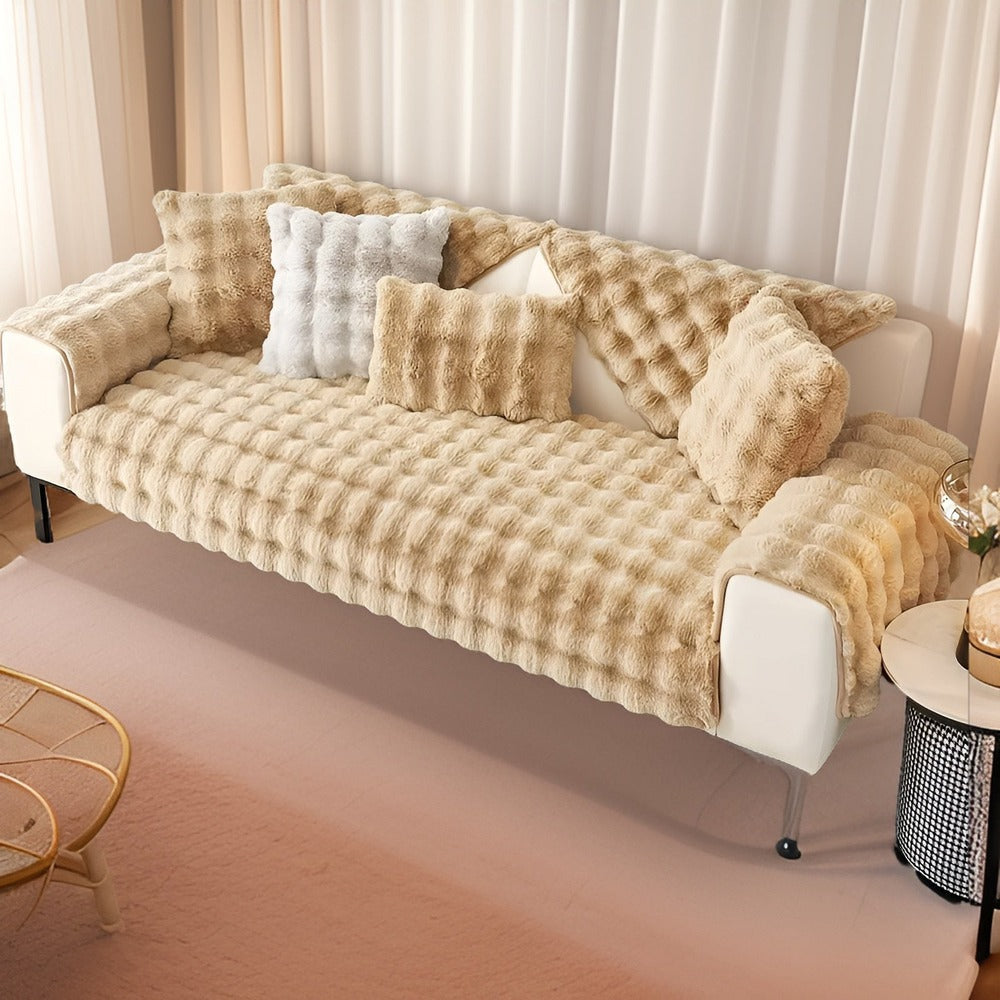 Blødt plys sofaovertræk – kæledyrsvenlig beskyttelse og komfort
