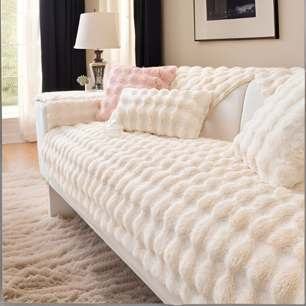 Blødt plys sofaovertræk – kæledyrsvenlig beskyttelse og komfort