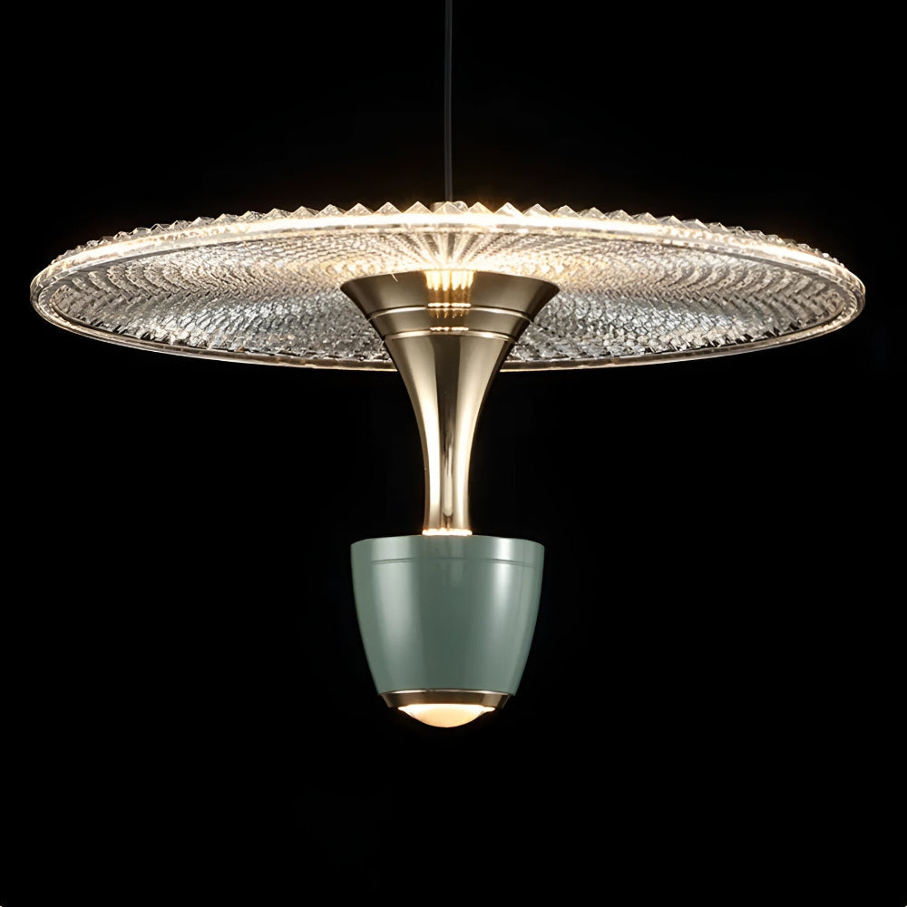 Elegant akrylpendellampe med varmt LED-lys