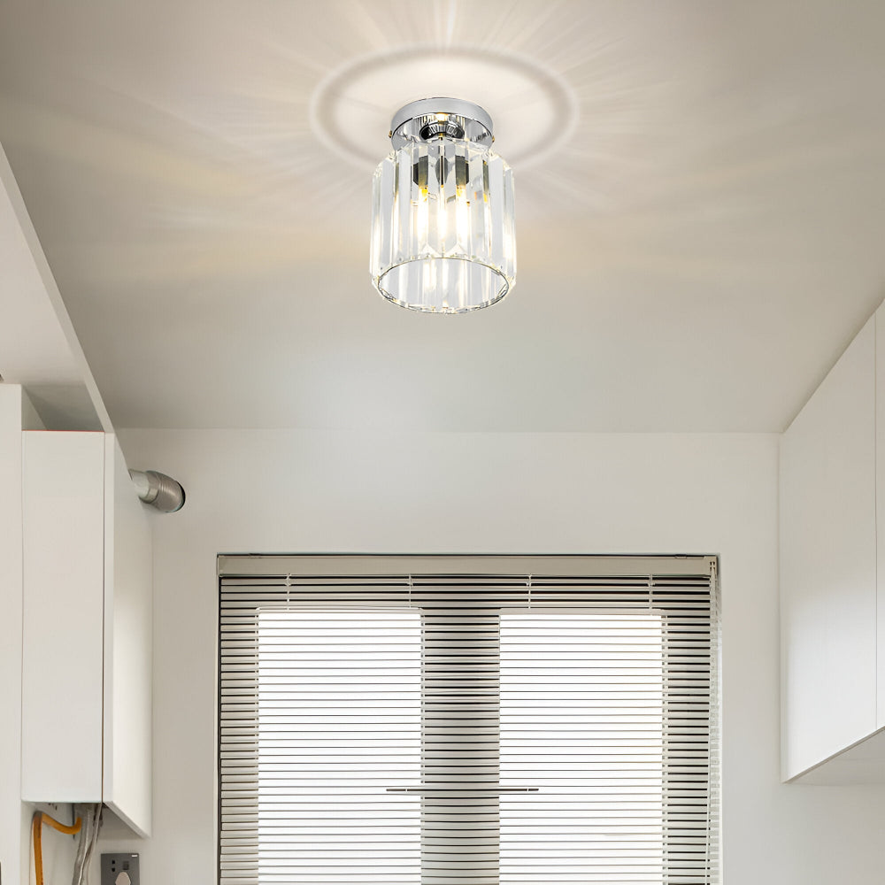 Crystalon Loftlampe – Moderne Minimalistisk Loftlampe med Krystaldetaljer