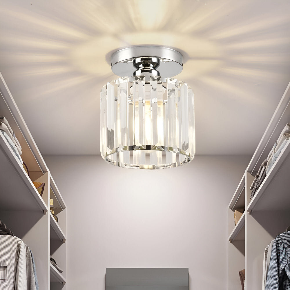 Crystalon Loftlampe – Moderne Minimalistisk Loftlampe med Krystaldetaljer