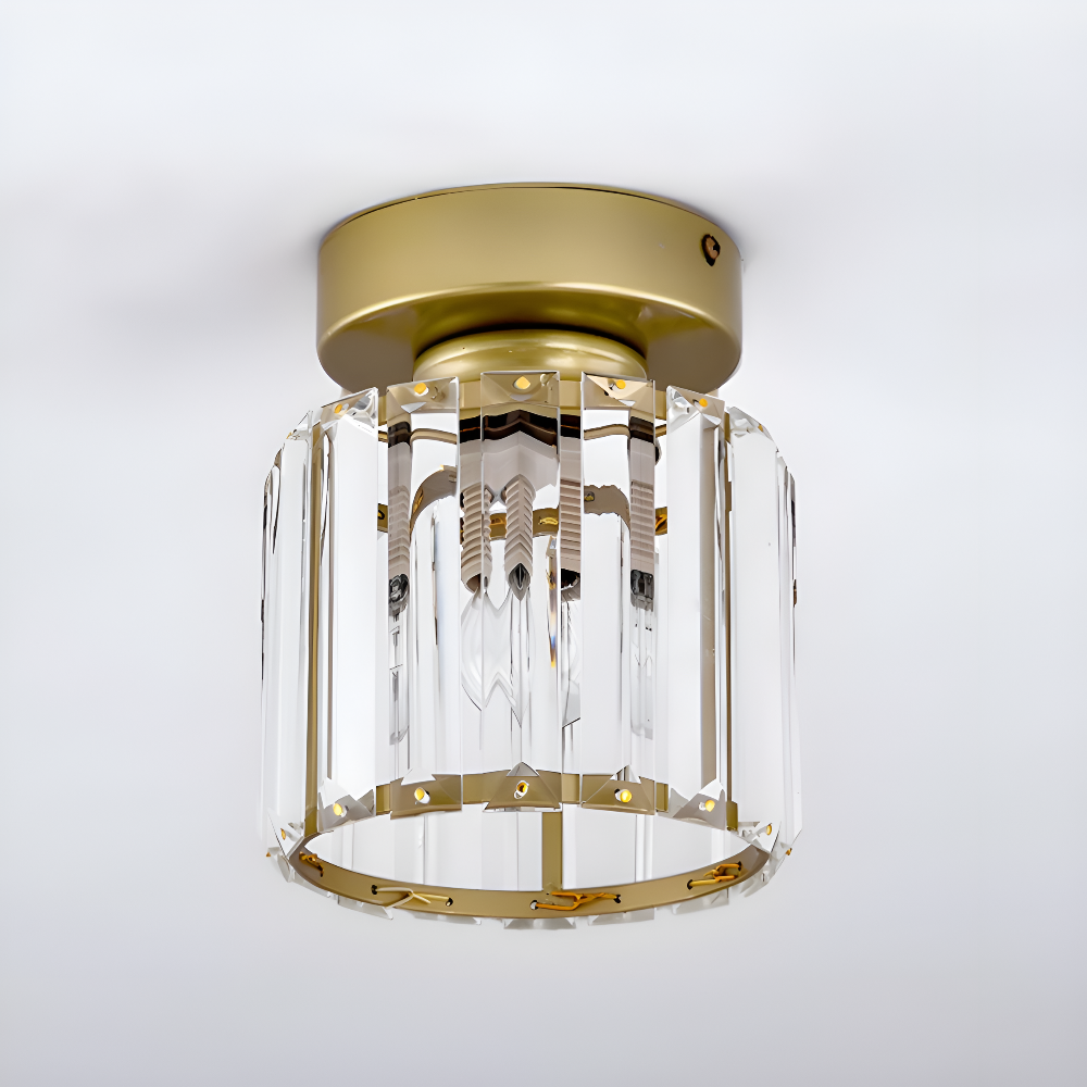 Crystalon Loftlampe – Moderne Minimalistisk Loftlampe med Krystaldetaljer